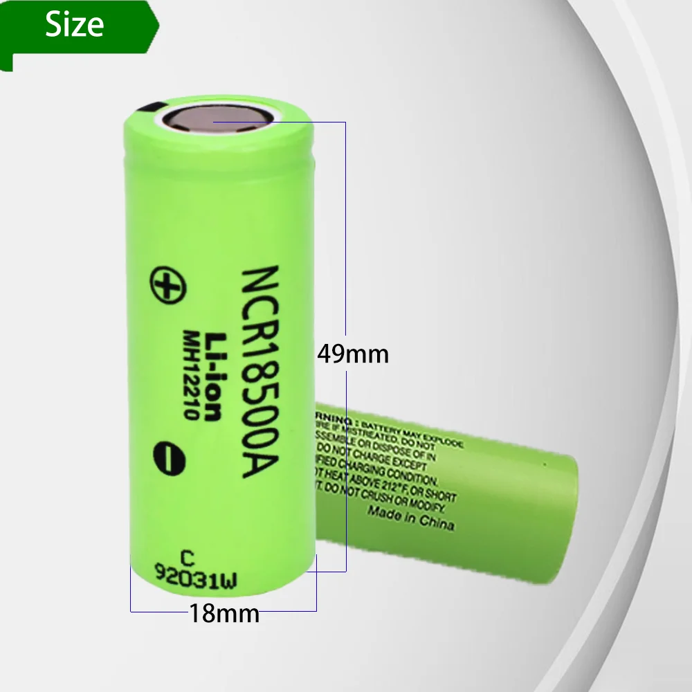 100% oryginalna bateria litowo-jonowa 3.7V 18500 2040mah NCR18500A bateria 3.6V do Panasonic latarka latarka latarka mały wentylator