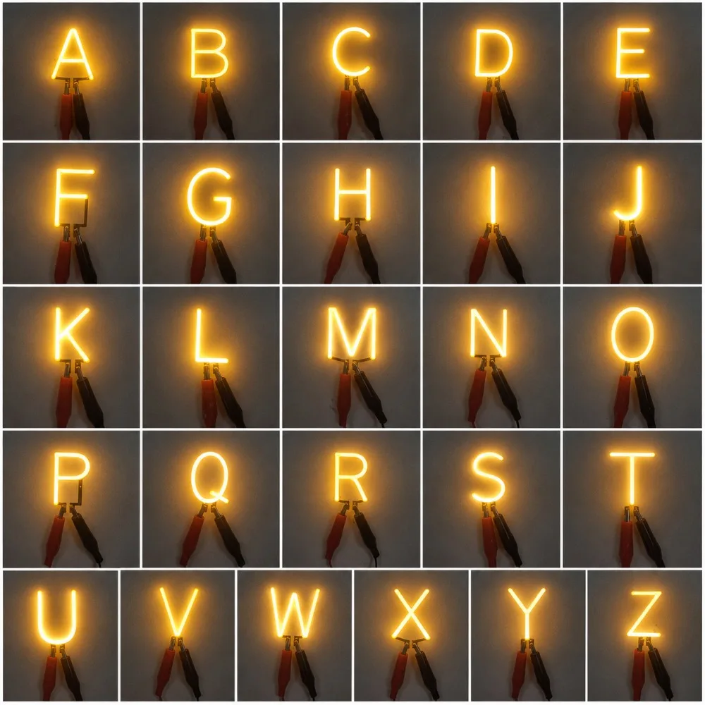 Any combination Letter Filament  2200K/6500K DIY photo booth backdrop cafe ambient lighting shop sign decoration banquet