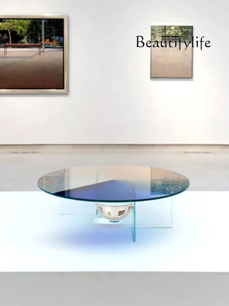 Modern Simple Transparent Good-looking Tea Table Light Luxury Creative Coffee Table Gradient Acrylic Tea Table