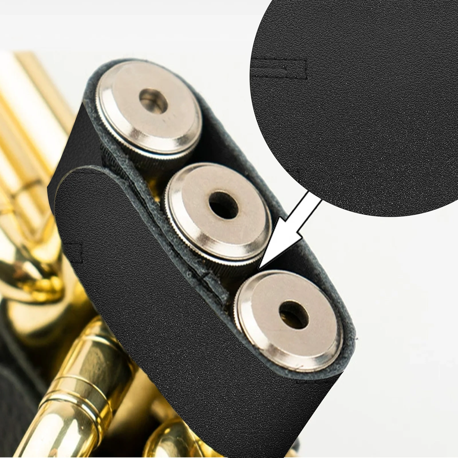 

Soft Durable PU Trumpet Valve Protector Cover Valve Pads for B-Flat Trumpet Protection Guard Accessories Gift