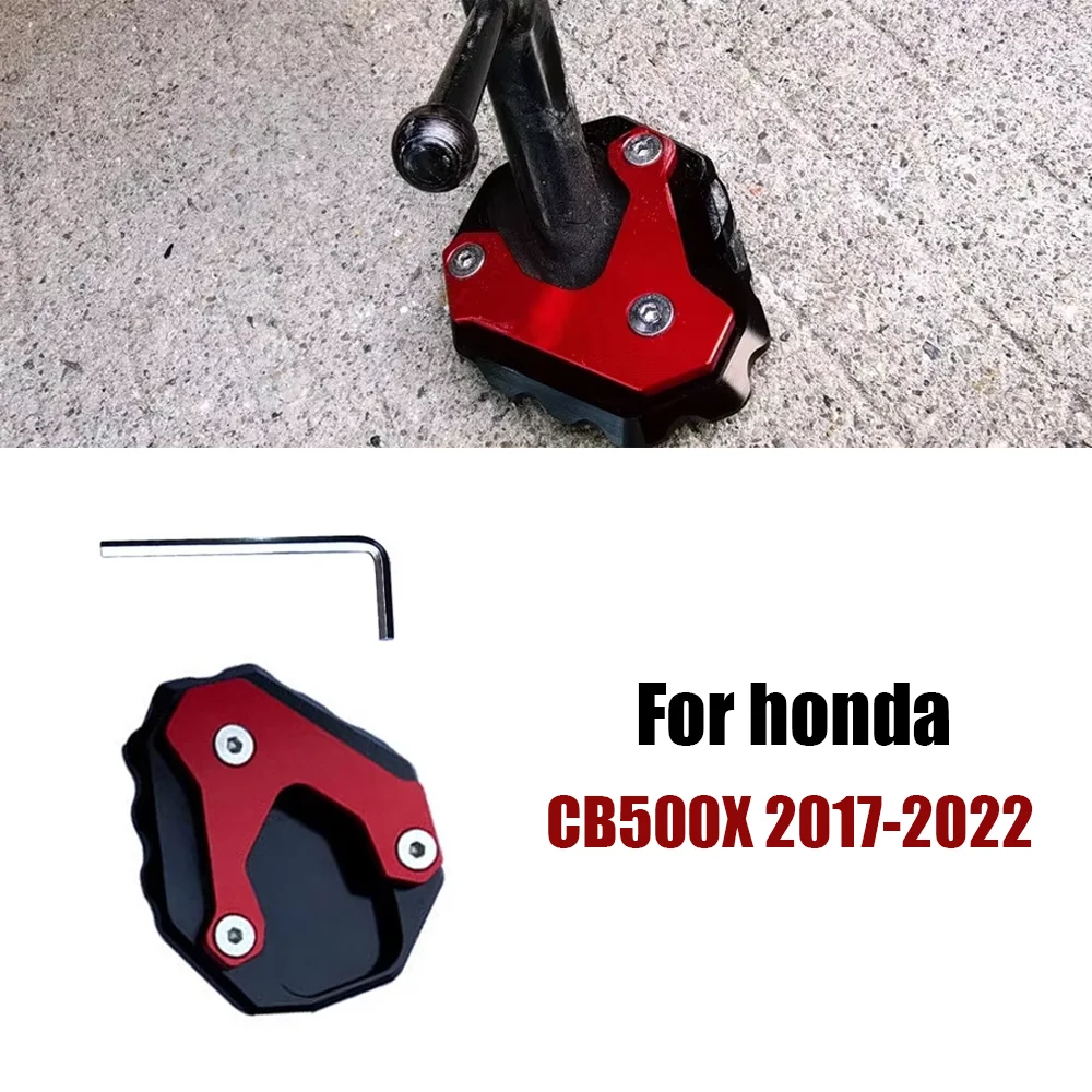 

For honda CB400X CB400F CB500X CB 400X 400F 500X 2017 2018 2019 2020 2021 2022 CNC Kickstand Side Stand Enlarge Sidestand Pad