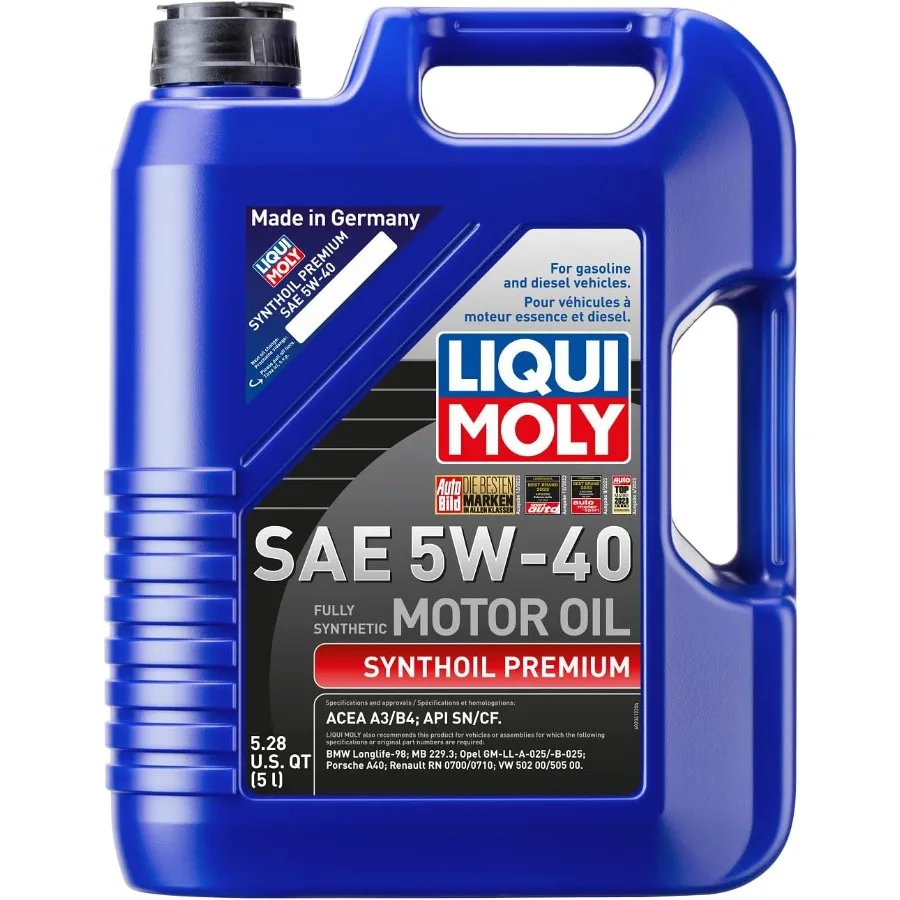 LIQUI MOLY Synthoil Premium SAE 5W-40 | 5 L | Fully synthetic engine oil | SKU: 2041