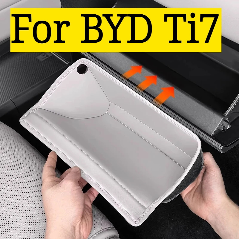 Car Co-Pilot Glove Box Storage Organizer Pad Interior Decoration Trim Accessories Fit for BYD Ti7