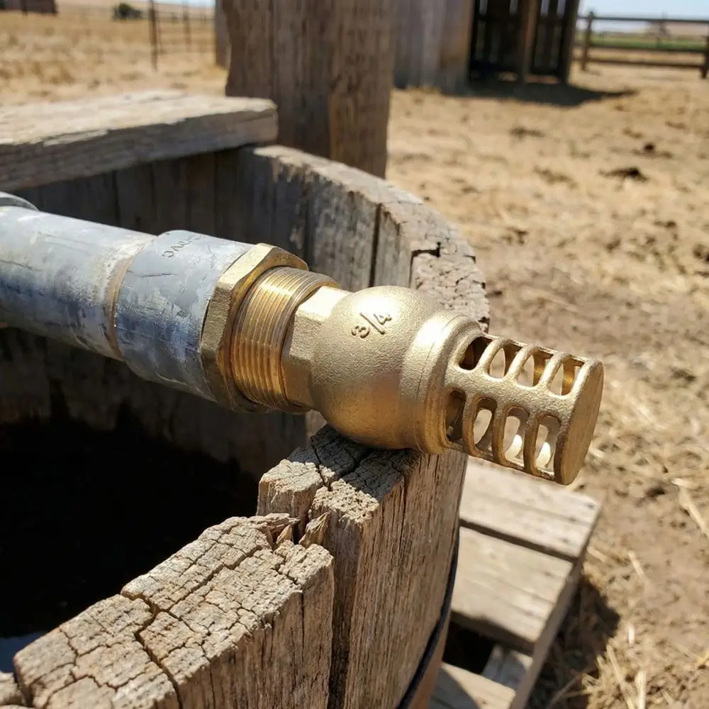 Strong Metal Brass Foot Valve Female Thread Anti Backflow Check Valve Easy Installation One Way Water Pump Valve