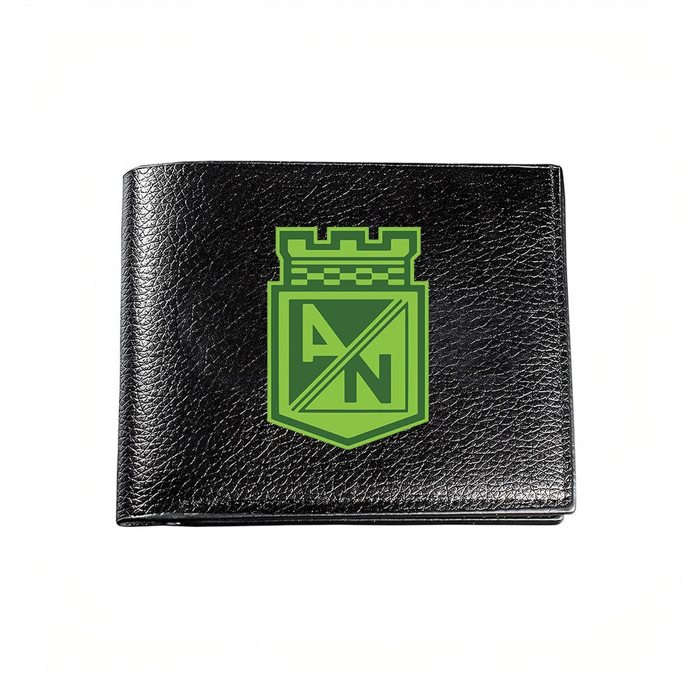 Green Shield Crest Design Men's Wallet Card Holder Casual Business Fashion Print Accessory