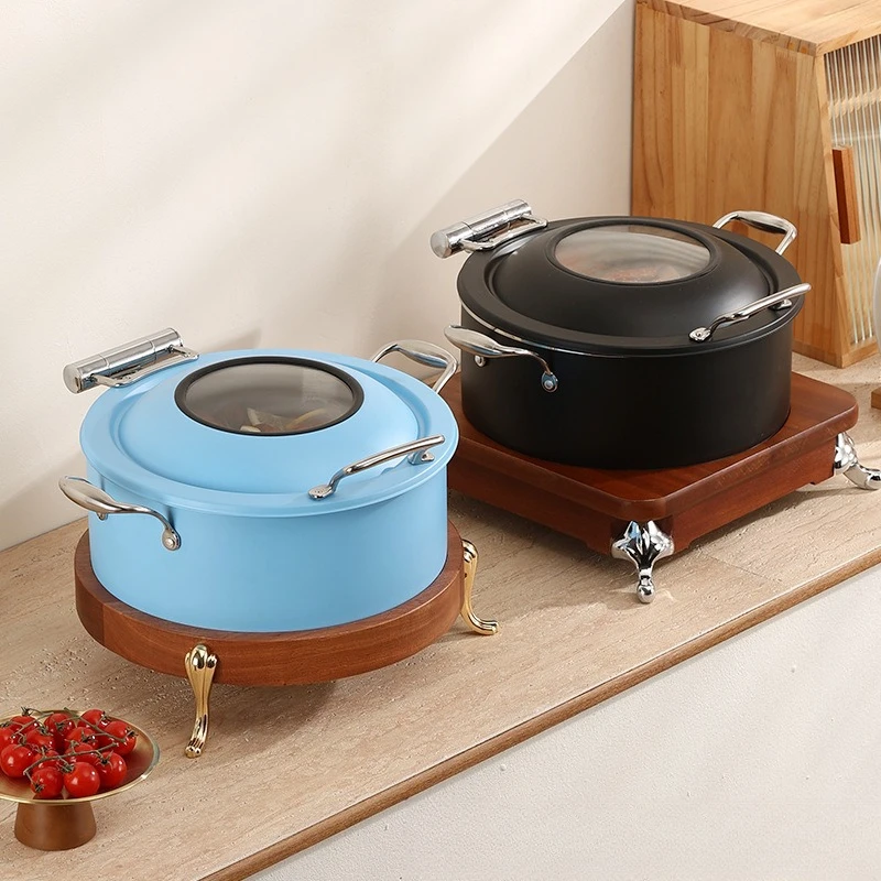 

Buffet Color Pot Insulation Furnace Stainless Steel Vegetable Warmer