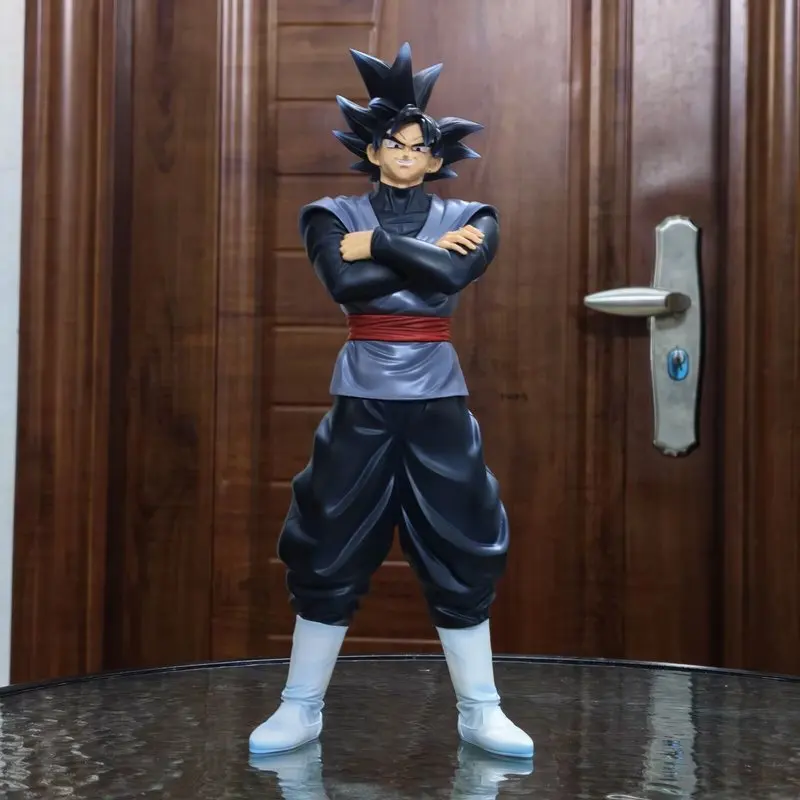 Hot Dragon Ball Black Goku Holds His Chest Pink And Black Wukong Articulated Action Figure Collectible Model Decoration Toy view 3