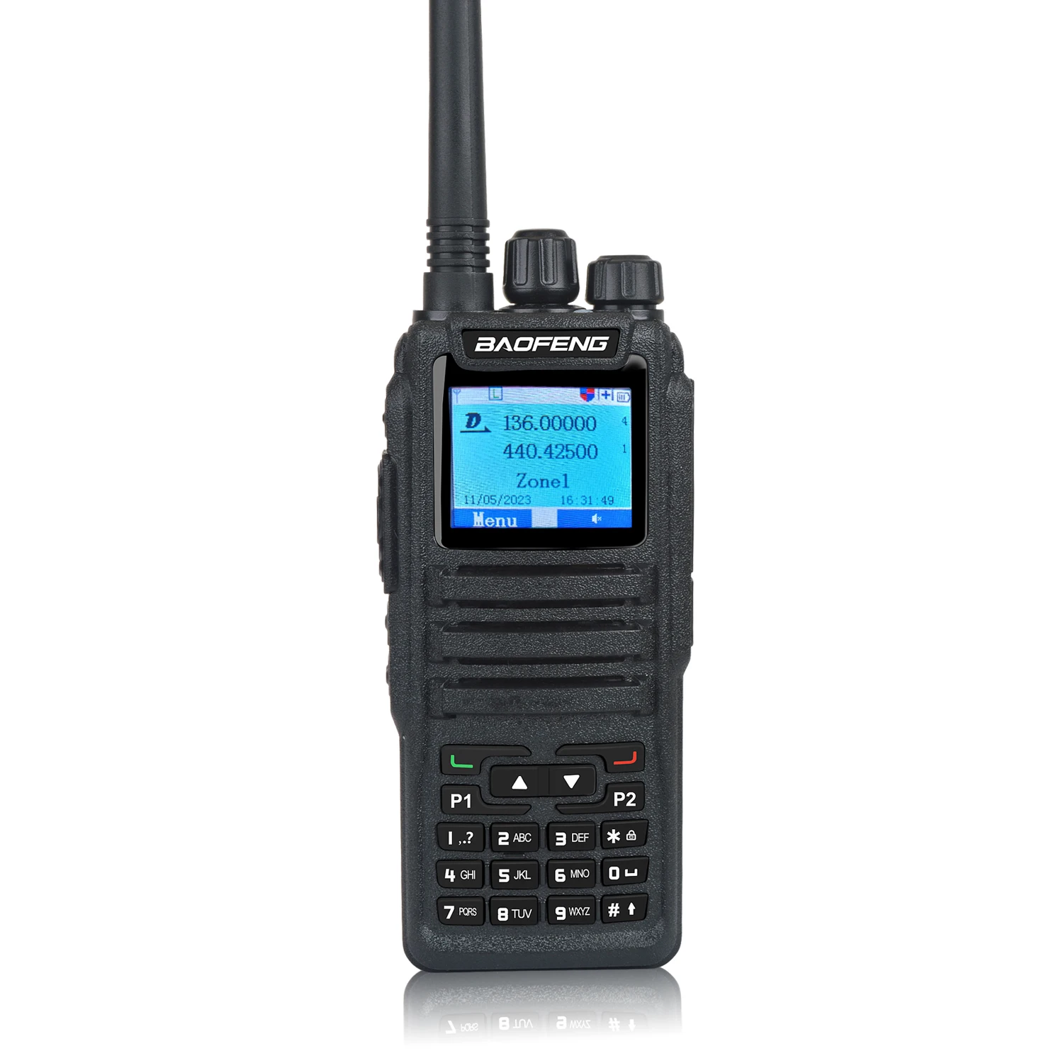 Baofeng-Walkie Talkie Digital y analógico, dispositivo de banda Dual FM, VHF 136-174MHz UHF 400-480MHz, DM-1701, DMR