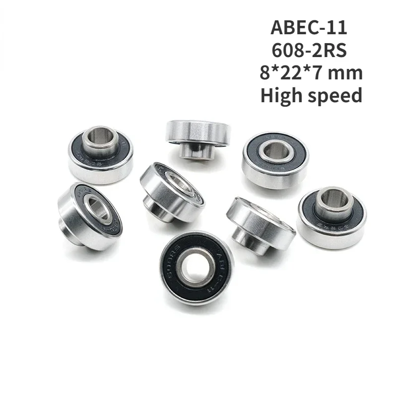 ABEC-11 skateboard bearing 608-2RS roller skates bearing 8*22*7 High speed