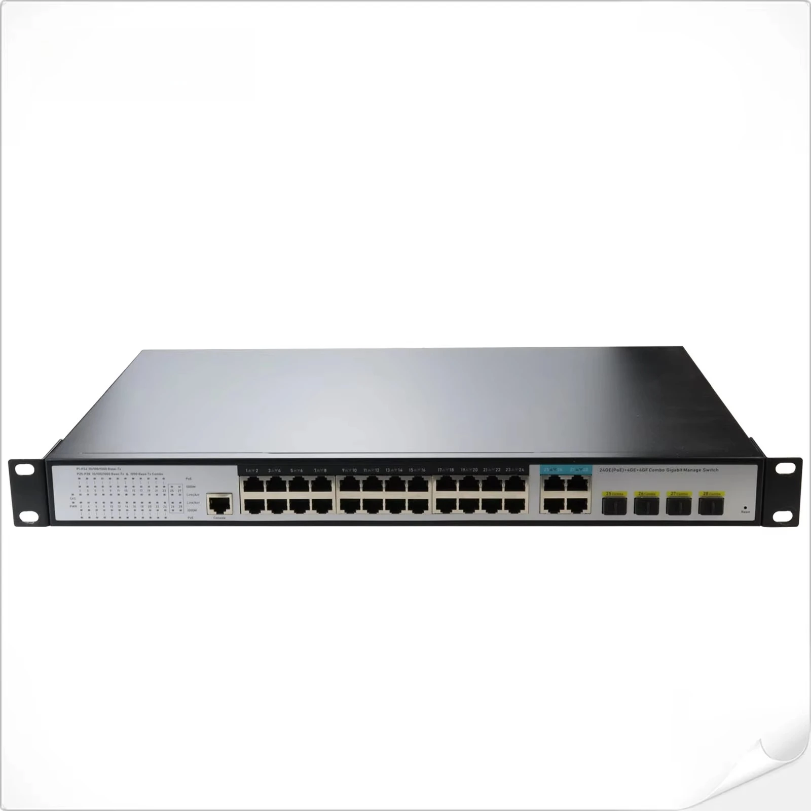 

L3 24-Port 10/100/1000T + 4-Port 10G SFP+ Managed Ethernet Switch