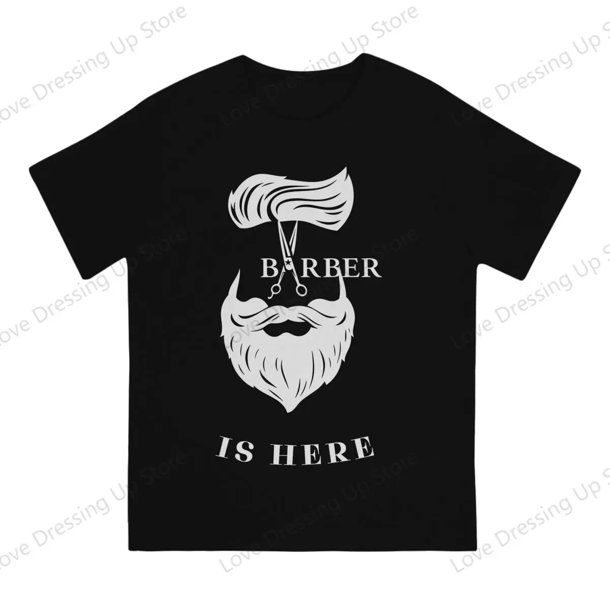 100% Cotton T-shirt  Men's t-shirt Your Barber is here Summer Breathable Street Short Sleeve Top S-6XL