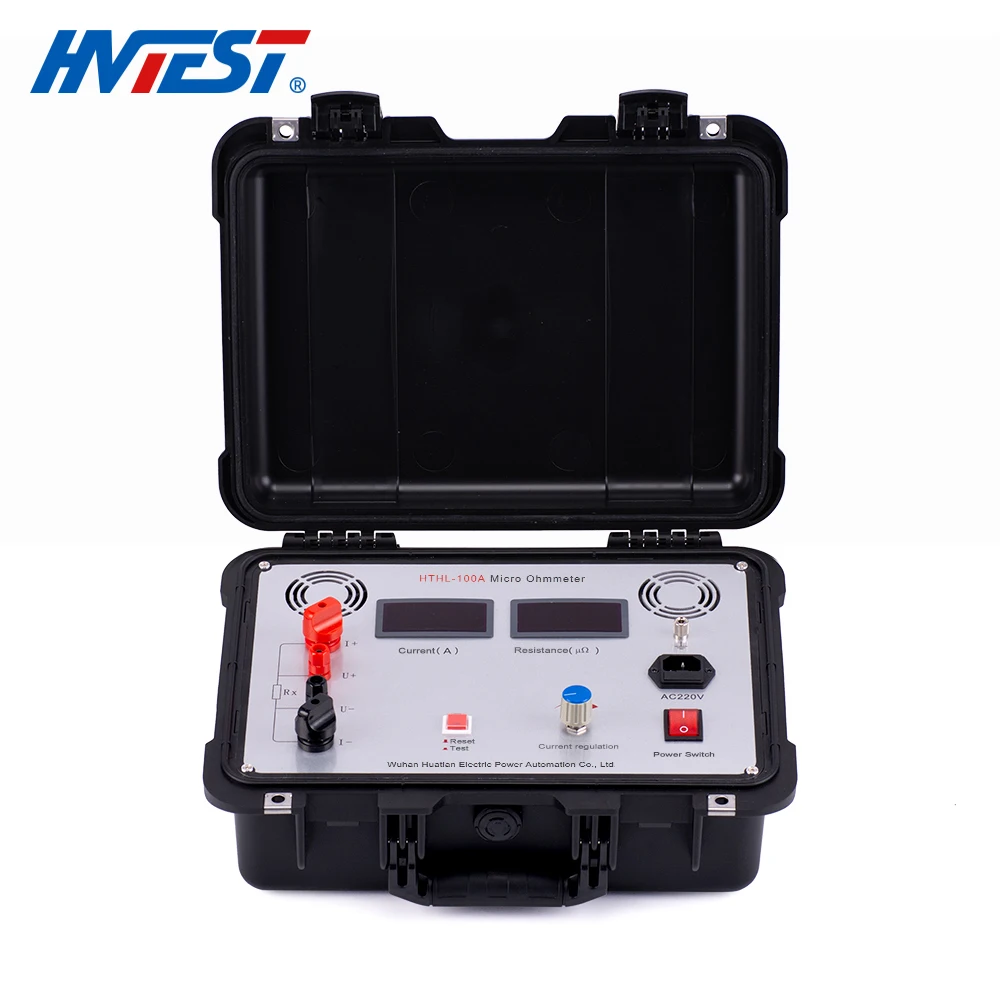 B UHV-H100A  Digital Loop Resistance Meter Contact Resistance Tester Micro Ohm Meter