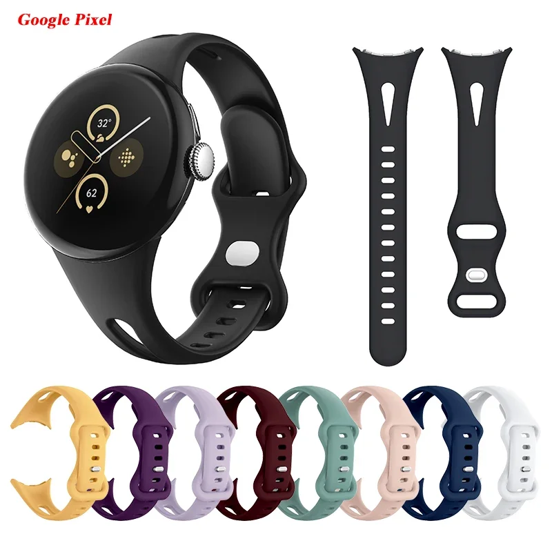 New Strap for Pixel Watch 2 1 Stylish Waistline Silicone Band for Women  Soft Comfortable Breathable and Sporty New Design