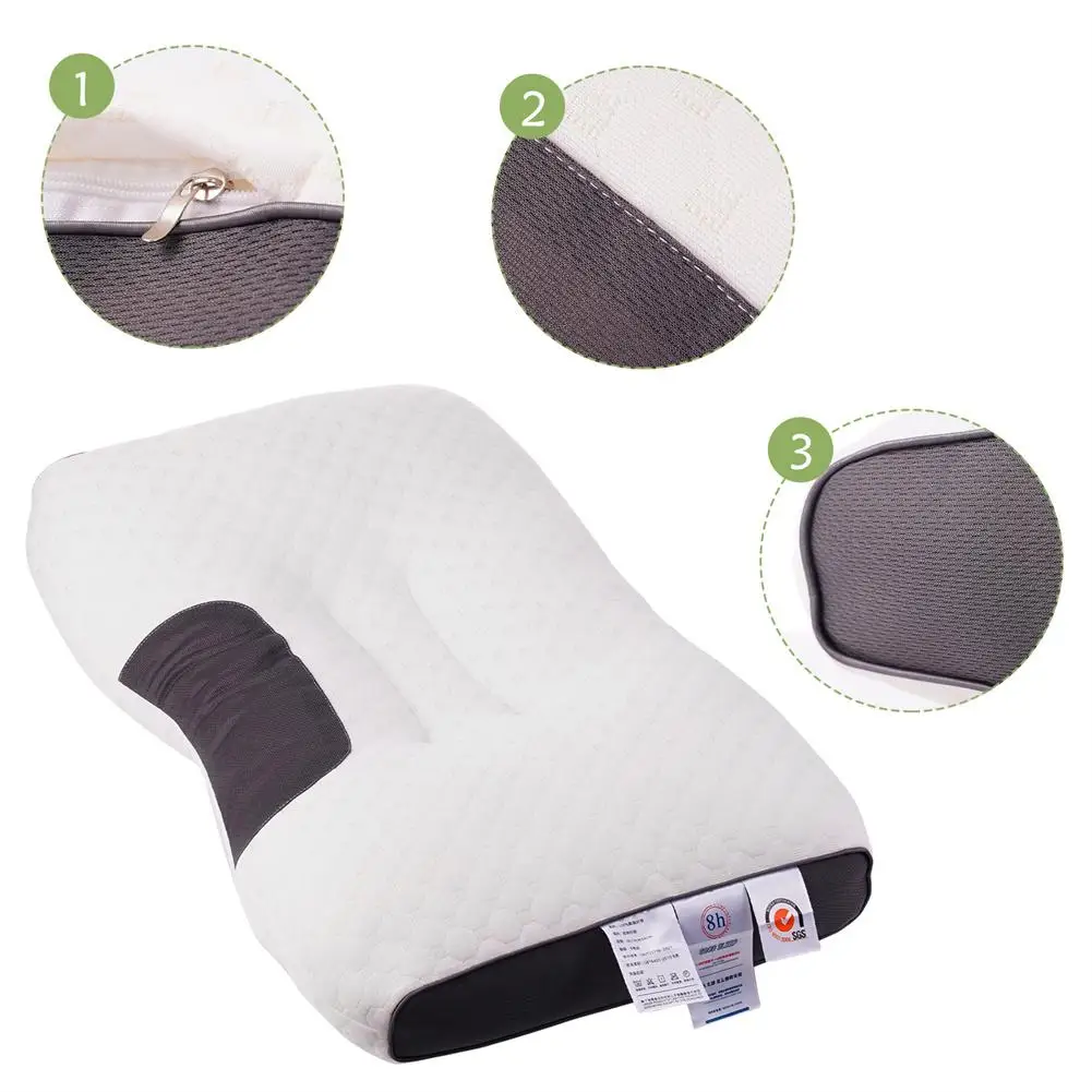 2024 Neck Pillow Help Sleep And Protect The Neck Cervical Orthopedic Household Soybean Fiber SPA Massage Pillow For Sleeping