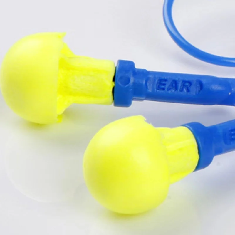 5pairs Authentic 3M E-A-R Push-Ins Earplugs 318-1005 Space Foam Soft corded sleeping Reduction Noise Protective earplug