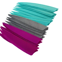 IBOUNFOX 100Pcs Archery Arrow 5 Inch Real Feathers Fletching Right/ Left Wing Shild Cut for DIY Hunting Shooting Shafts