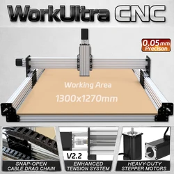 BulkMan3D WorkUltra CNC Router Machine V2.2 with T8 Leadscrews Tension System 4-Axis Wood Metal Acrylic Milling Engraving CNC