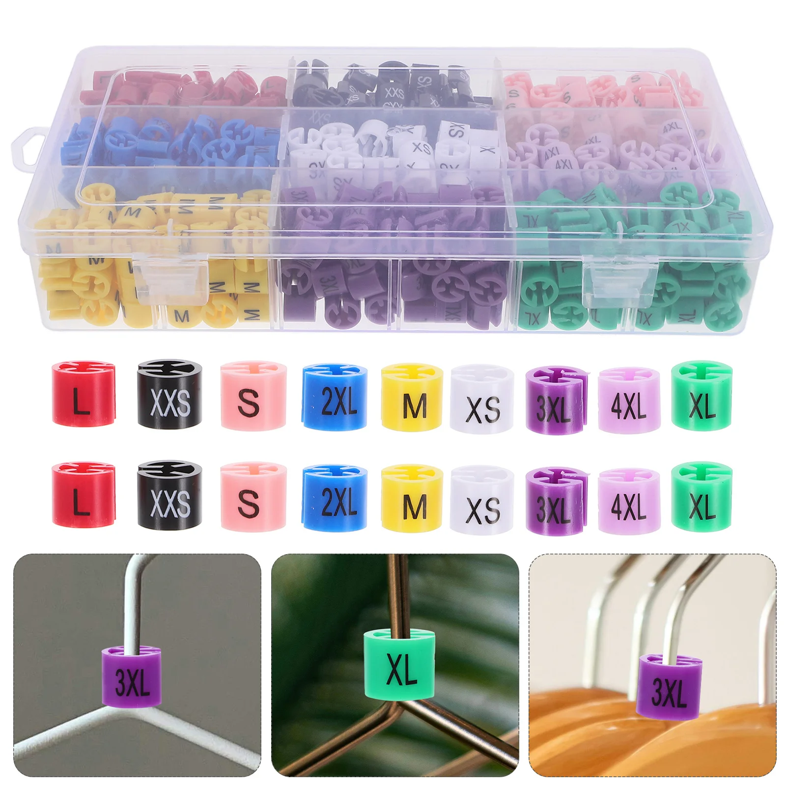 

450 Pcs Clothes Hanger Size Marker Sale Clip Clothing Tag Markers Garment Supply