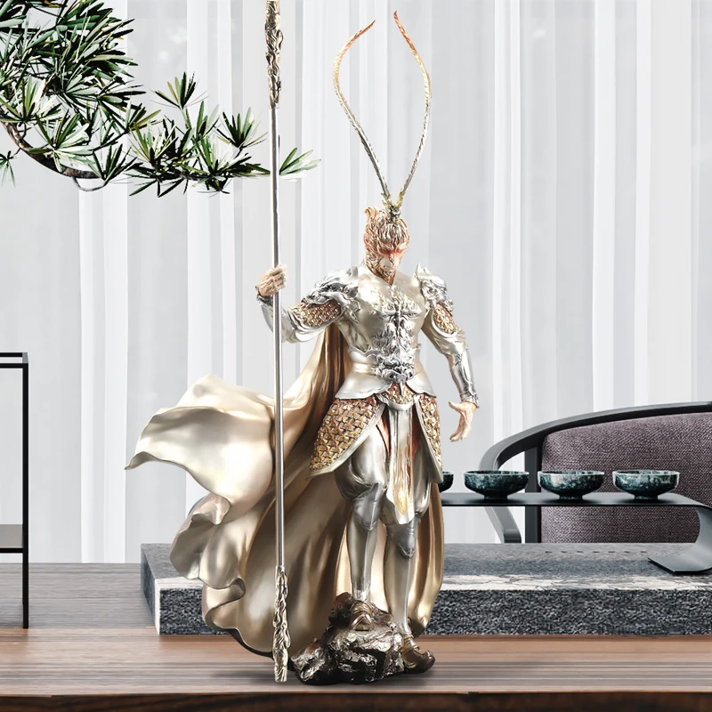 

Monkey King Sun WuKong Modern Fight Against Buddha Fortune Feng Shui Home Decoration Accessories Modern