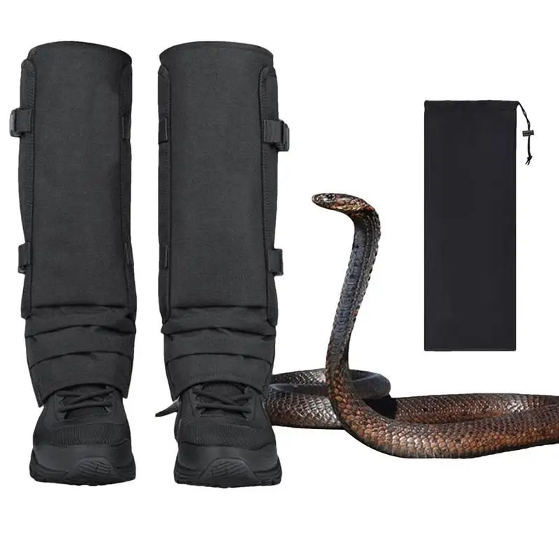 Snake Gaiters Waterproof Anti-Snake Gaiters Snake Chaps Snake Guards Adjustable Snake Bite Protection Hunting Chaps For Hiking