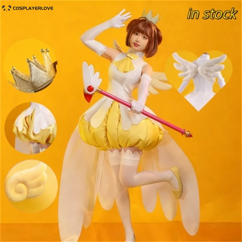 

Аниме Киномото Сакура Косплей Костюм Волшебный Костюм Для Хэллоуина Рождество Новый Год Костюм Партии