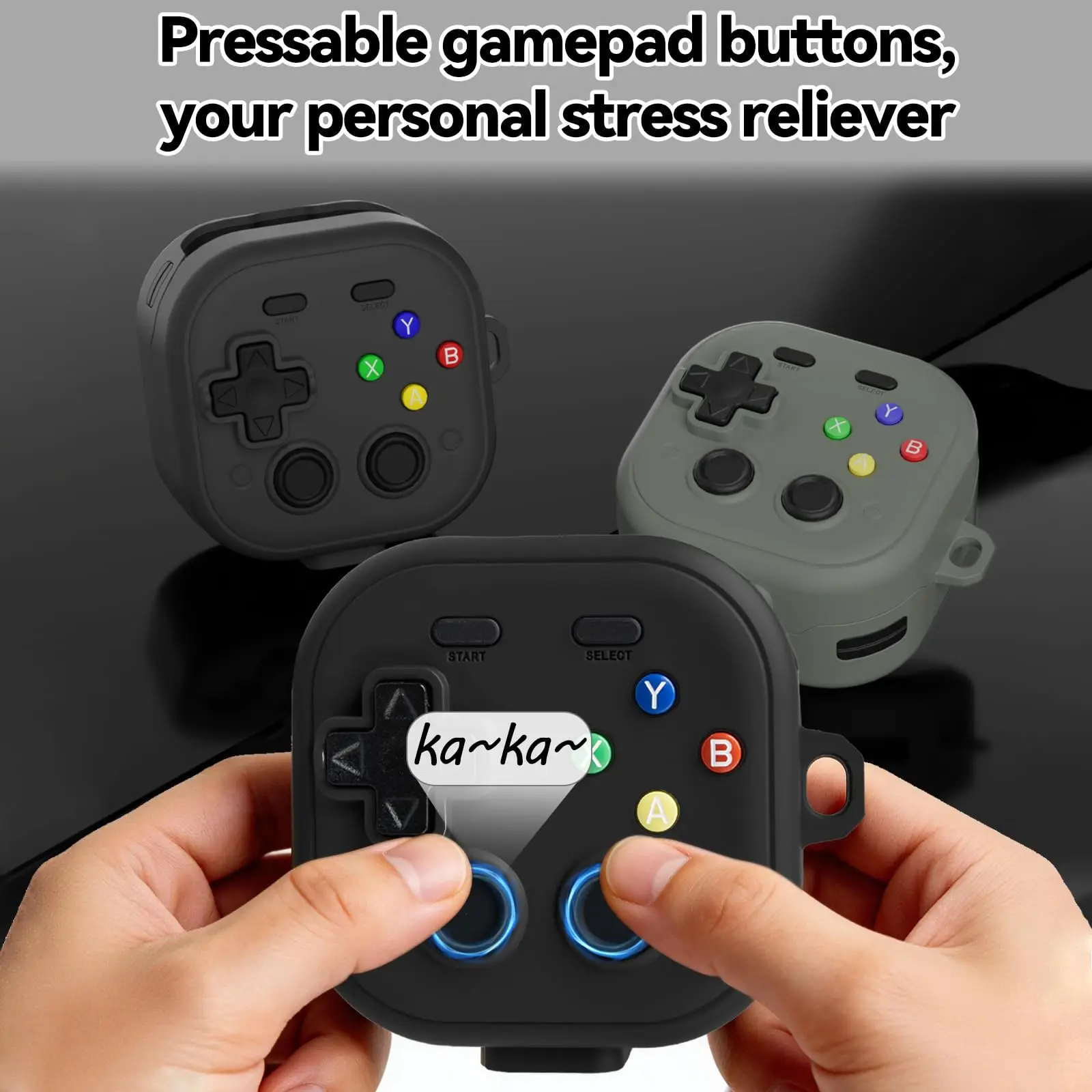 Für Samsung Galaxy Buds 4 Pro /Buds 4 Silikonhülle, lustiges Cartoon-Spiel-Design, Cover mit Reinigungsset für Samsung Galaxy Buds 4 – Detail 2