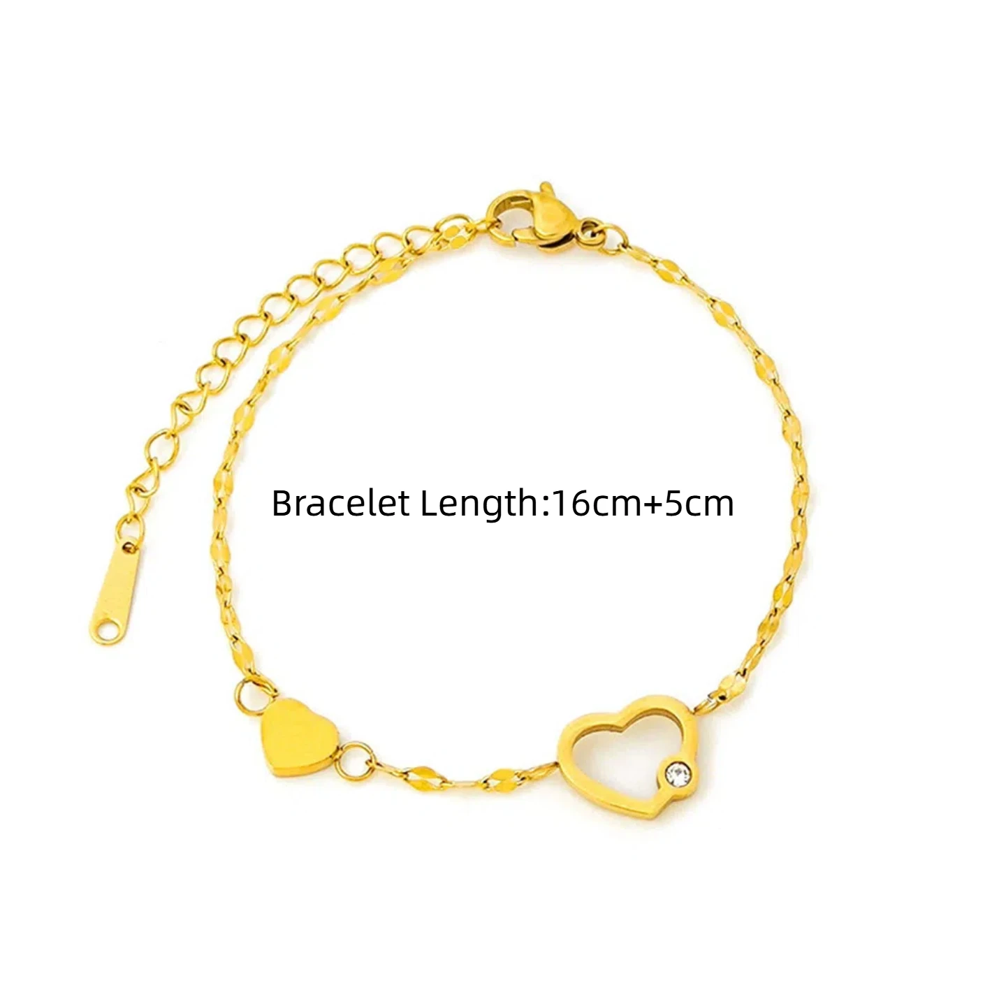 فاسق صغيرة سلسلة صغيرة ربط سوار الإناث الذهب اللون الفولاذ المقاوم للصدأ تشيكوسلوفاكيا القلب أساور ساحرة للنساء مجوهرات براكليت 2025 #3