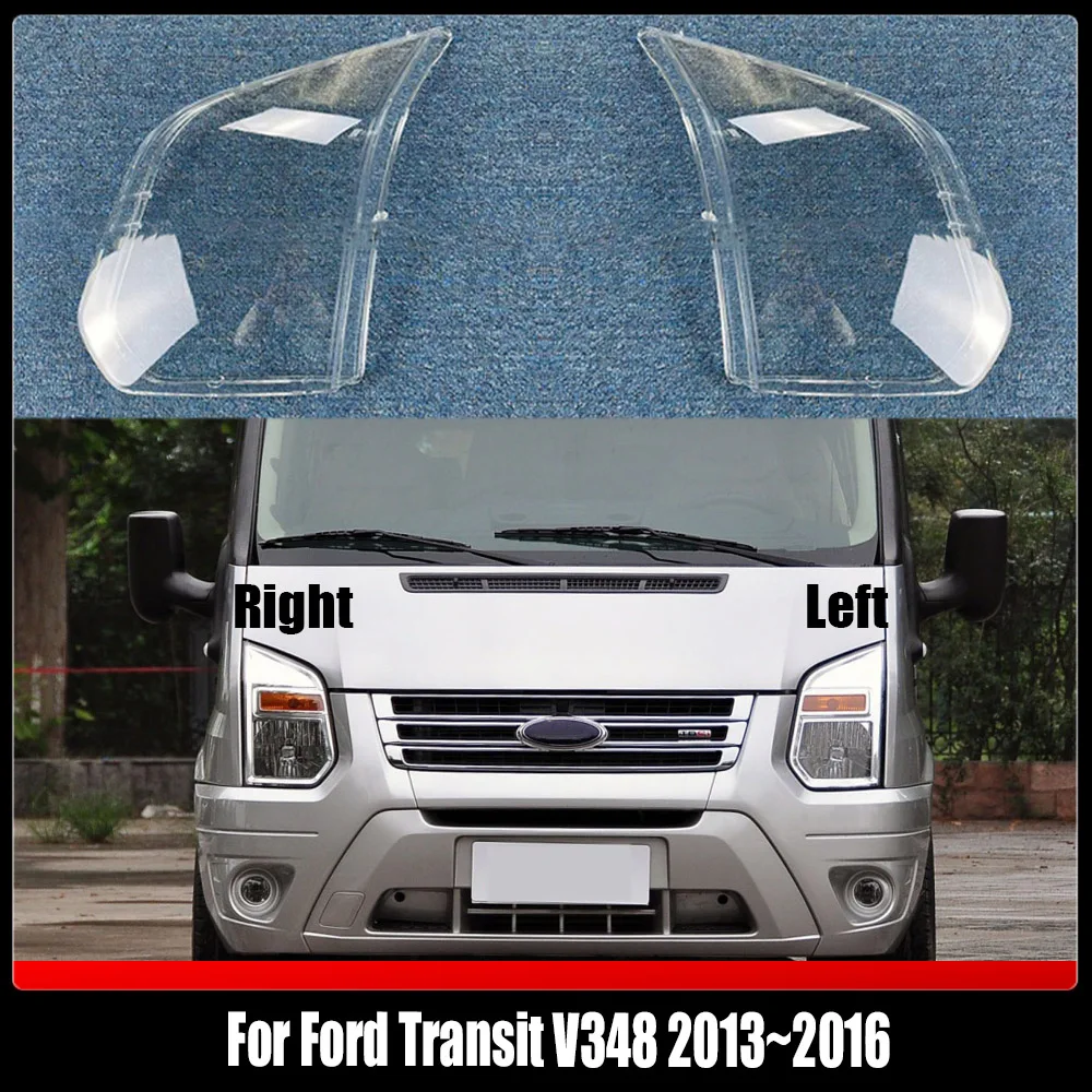 

Headlight Cover Transparent Lens Headlamp Shell Replace Original Lampshade Plexiglass For Ford Transit V348 2013~2016