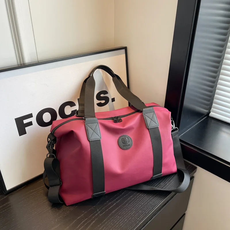 Bolsa de viaje, bolso de mano para hombre y mujer, lona de viaje de gran capacidad, bolsa de fitness impermeable de tela Oxford para ejercicio de Yoga