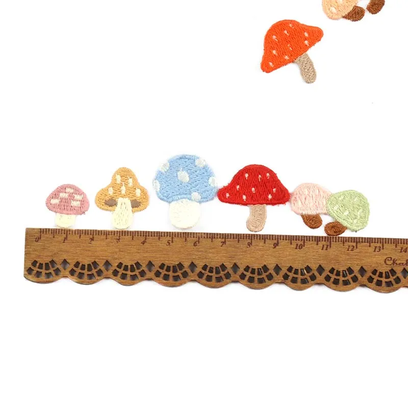 20Pcs 16-30mm Mushroom Pattern Appliques Patches DIY Child Clothes Hat Sewing Supplies Headwear Decor Handmade Accessories C3769