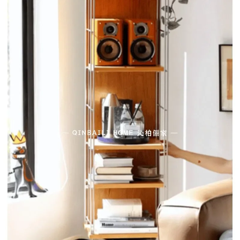 for Magazine Hanger Integrated Full Body Mirror Floor Stainless Steel Full Length Mirror Household Multi Layer Storage