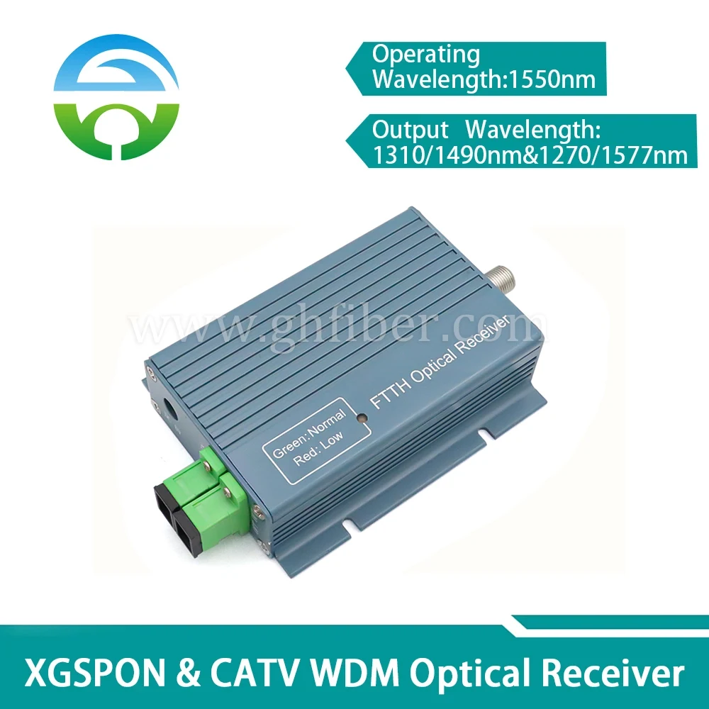 

Оптический WDM-приемник-триплексер CATV RX32A1 A2 Mini Active FTTH с одним RF-портом