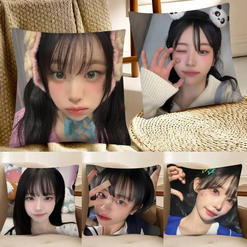 K-pop Idol QWER Chodan Pillow Case Fashion Square Pillowcase Bedroom Sofa Room Ins Decoration Leisure