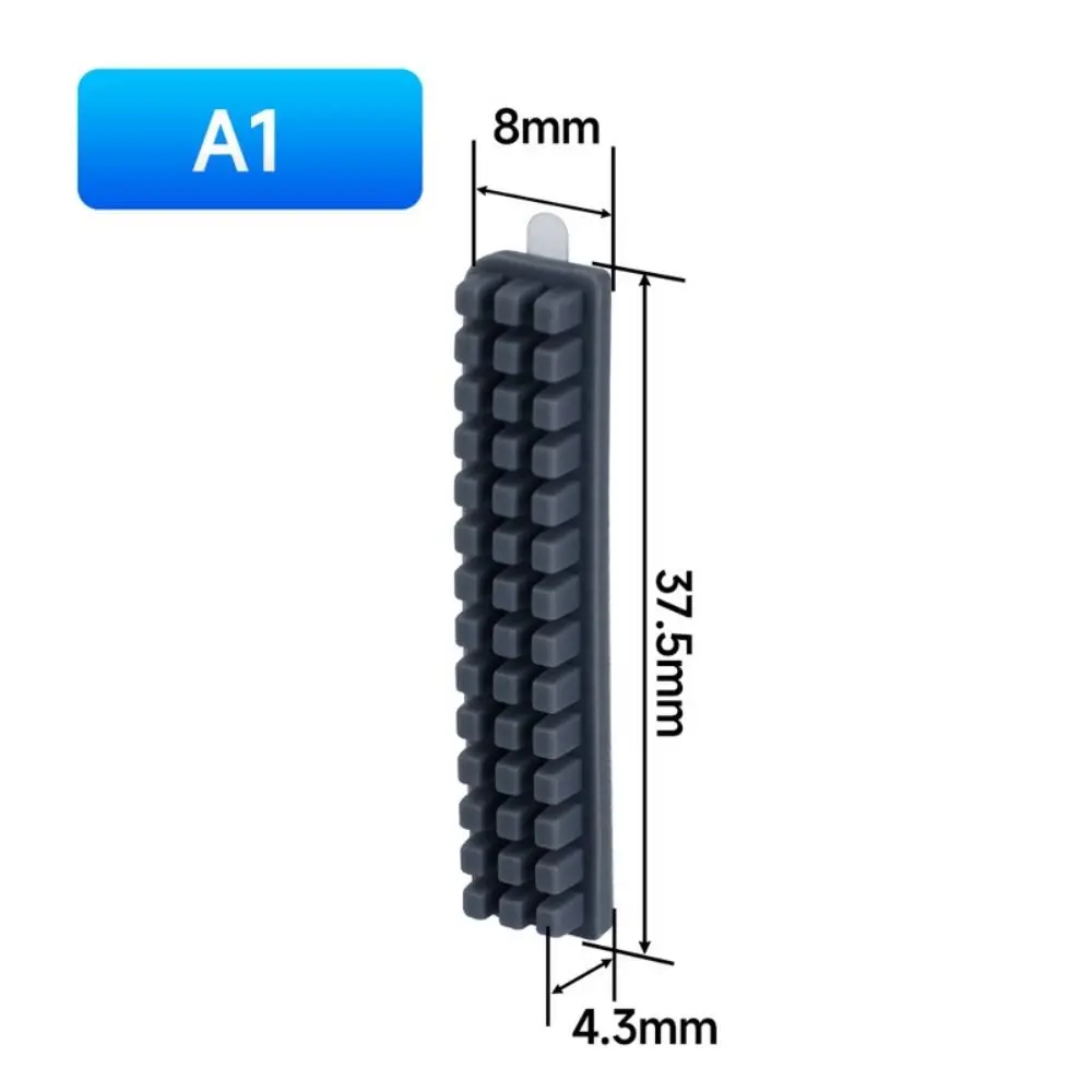 Silicone Silicone Brush Mounted Design Scrubber Function Nozzle Cleaning Tool 3D Printer Tool For Bambu Lab A1 Mini