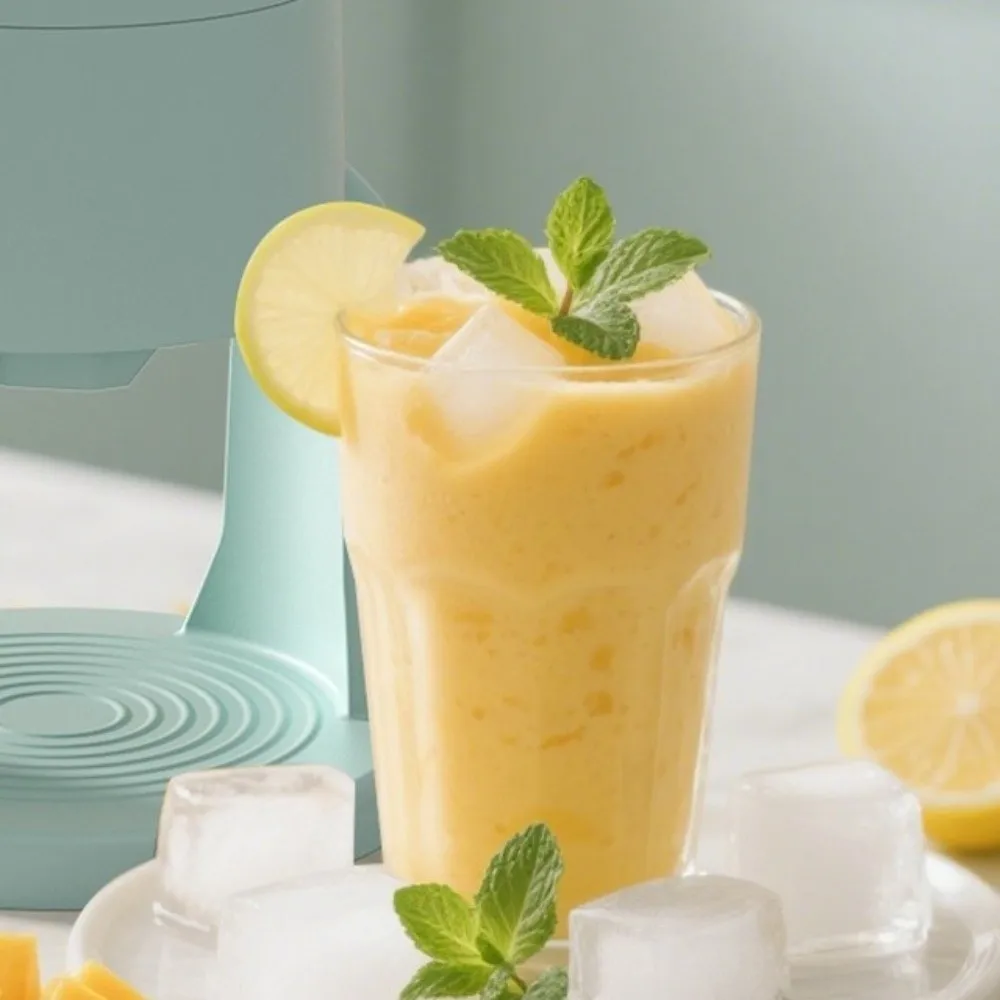 

Plastic Manual Shaved Ice Machine High-capacity Labor-saving Ice Breaking Machine DIY Anti Slip Handle Drink Making Machine