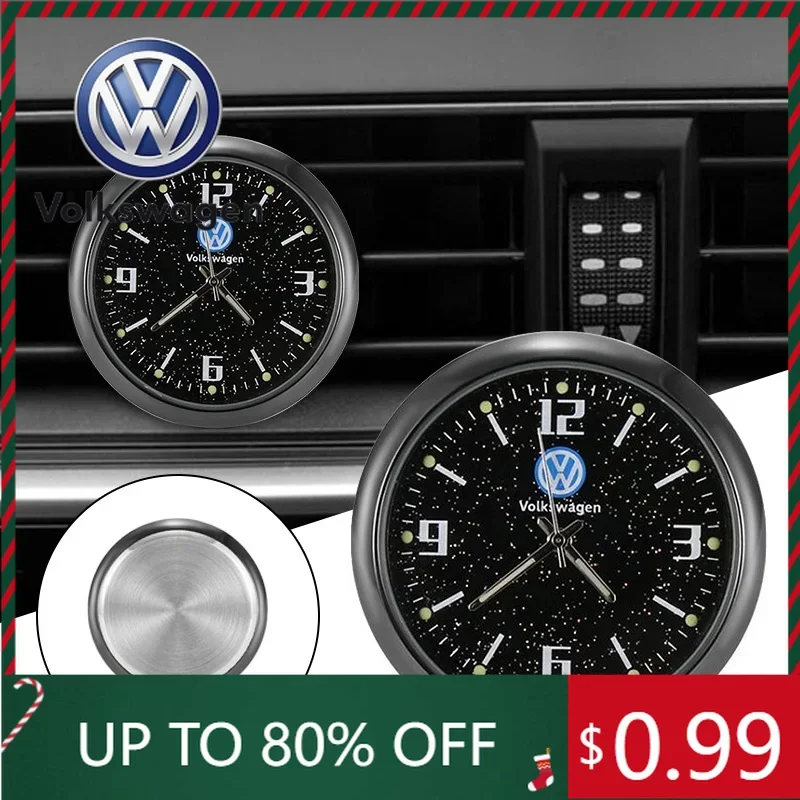 

Автомобильные часы с подсветкой для VW Volkswagen Jetta MK5 Golf, Polo, Passat, Touran, внутренние, на приборную панель, цифровые