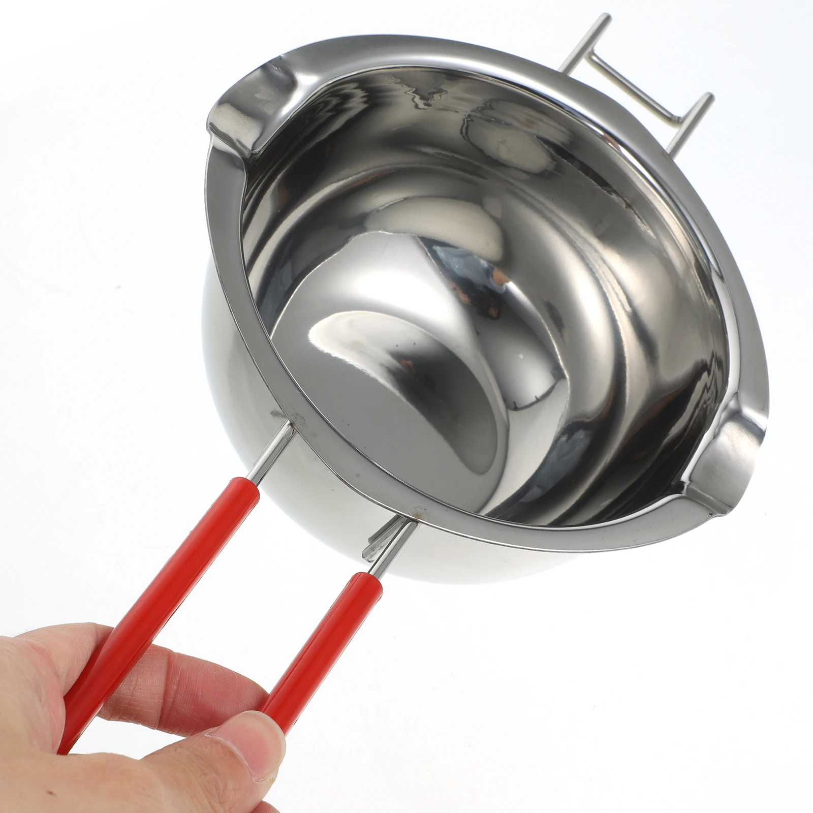 

Chocolate Melting Stainless Steel Chocolate Melting Pot Wax Pitcher Spoon Kitchen Restaurant Homemade Candles Fondue