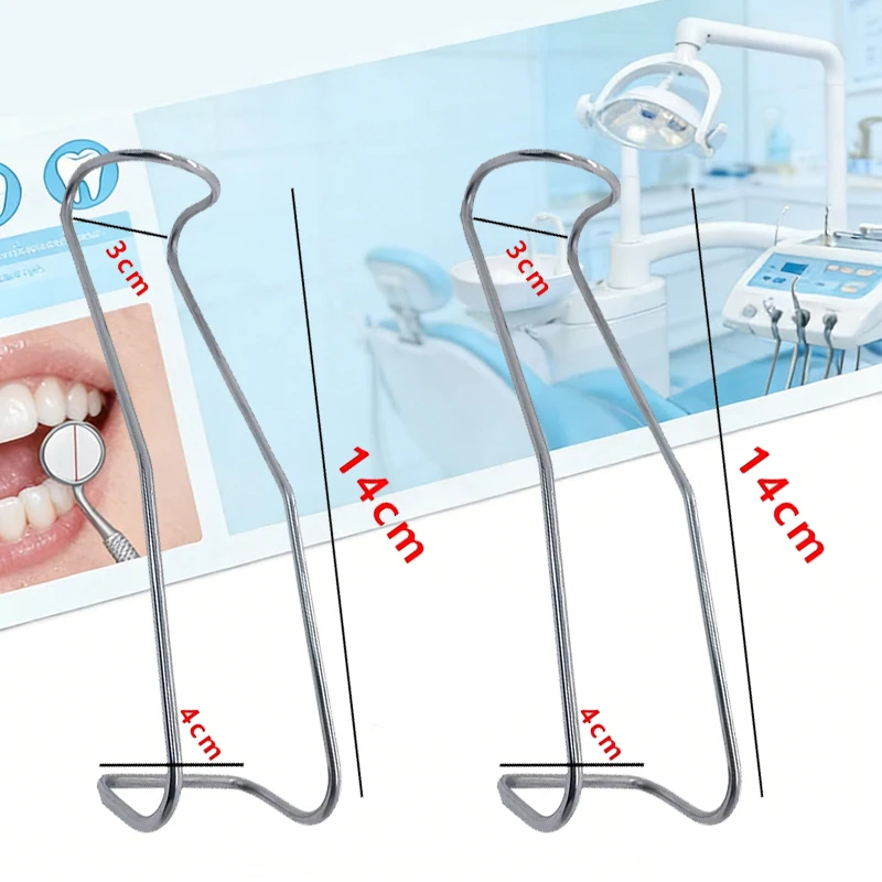 

2pcs Dental Stainless Steel T-Form Lip Cheek Retractor Mouth Opener Intraoral Spreader Opener Tools
