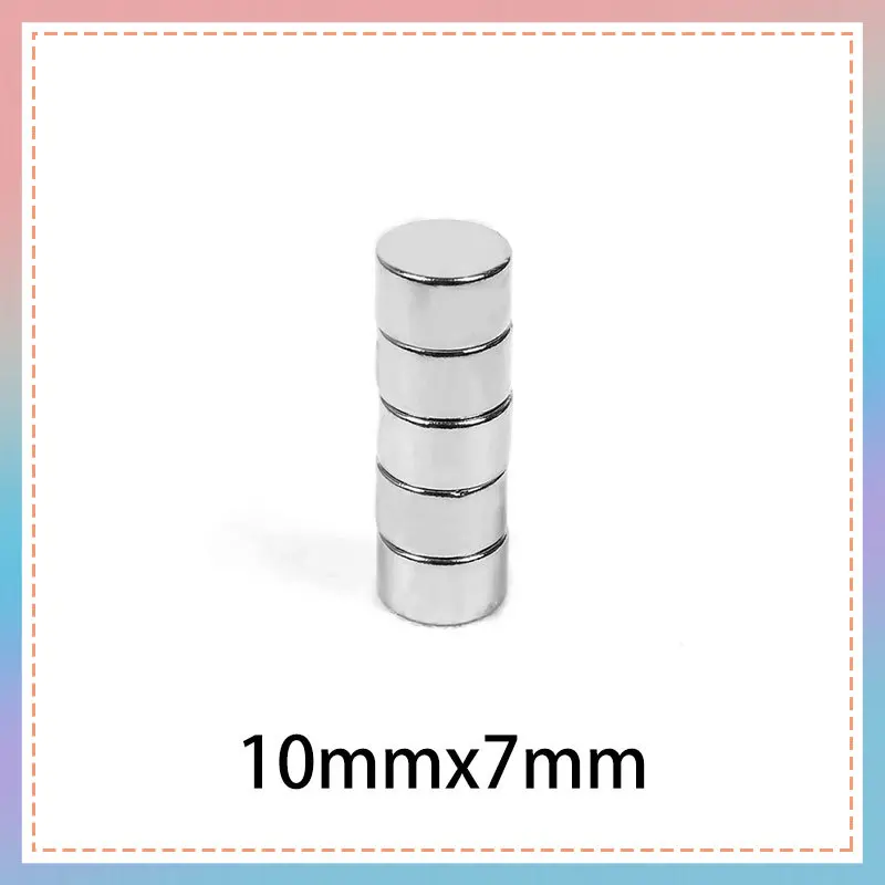 

10/20/50/100PCS 10x7mm Round Powerful Strong Magnetic Magnets N35 10X7 Disc Permanent Neodymium Magnet 10mm x 7mm