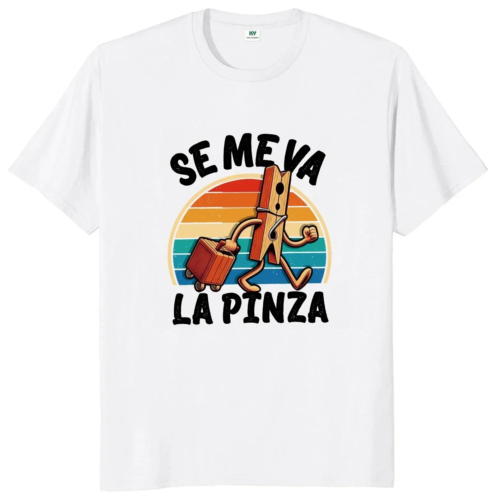 Funny Se Me Va La Pinza T-shirt Fun Spanish Jokes Y2k Retro T-shirt Women's Man's Soft Unisex Casual Top Cute Graphic T Shirts