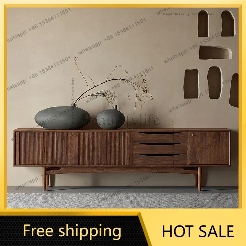 LJY Nordic Wooden TV Stands Living Room Modern Storage Supports TV Stands Cabinet Simple Design Home Furniture Televisie Kast FY