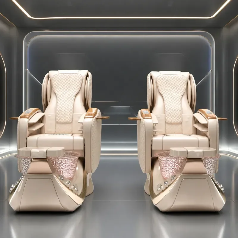 Electric Pedicure Chair Reclining Foot Massage Sofa for Nail Art Beauty Single Seat Comfortable Manicure Station