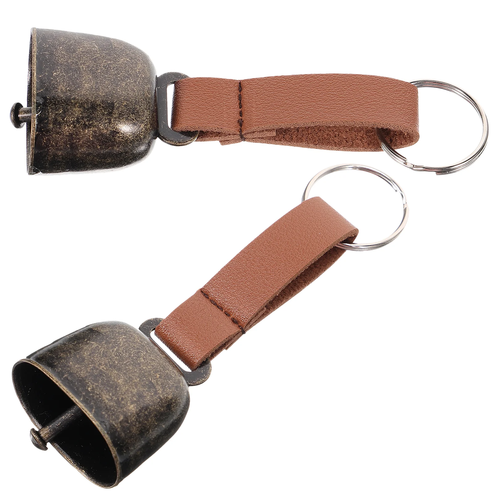 2-teilige Bärenschutzglocke, Vintage-Glocken, Outdoor-Kuh für Haustiere, Metall, Hund, Rinder, Anti-Verlust, Reisen