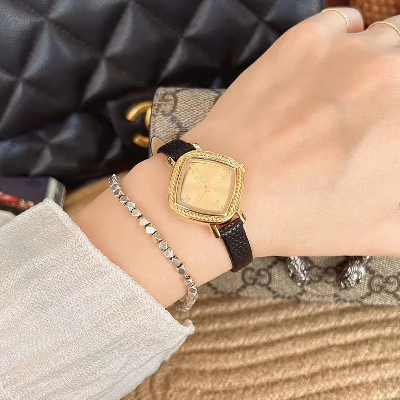 New high-end elegant trend fashion simple classic square style automatic waterproof quartz watch luxury birthday gift