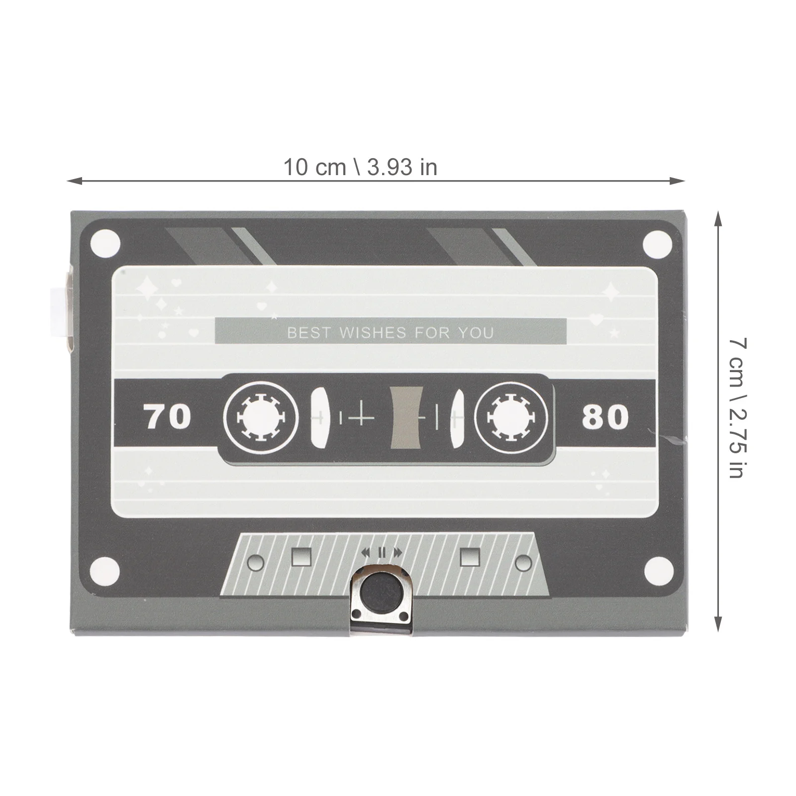 

1pcs Recordable Greeting Card Music Greeting Cards Audio Birthday Cards Cassette Voice Recorder For Birthday