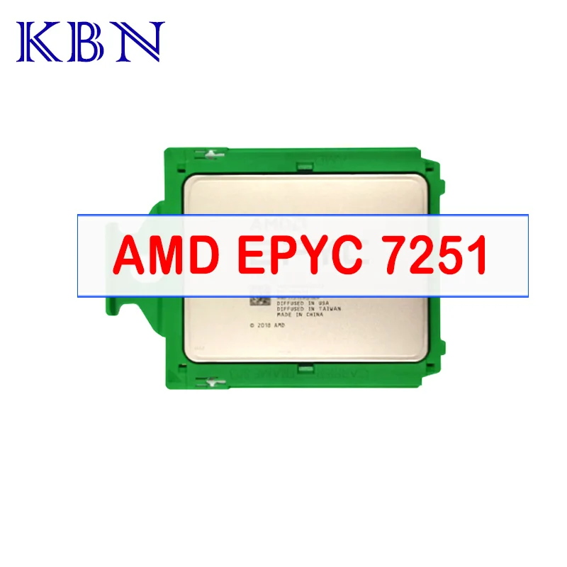 

EPYC 7251 CPU 7nm 8 Cores 16 Threads 2.1GHz 32MB 120W processor Socket SP3 For H11SSL-i Mainboard Server 7251