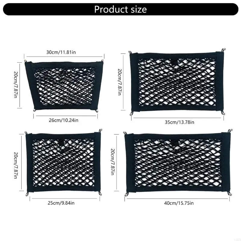 N5KDバイクストレージネット強力ポリエステルメッシュホルダーメッシュオーガナイザー用スクーター用