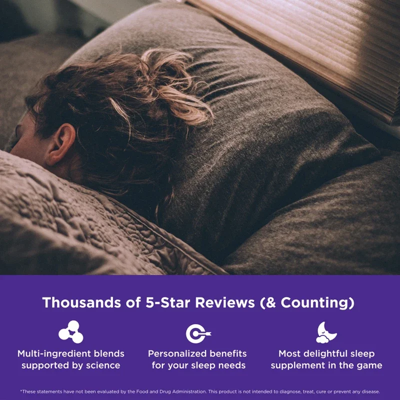 Sleep Gummies - Aid Sleep, Relieve Stress, Promote Rapid Sleep, and Enhance Sleep Quality - with Melatonin, L-Theanine - Image 3