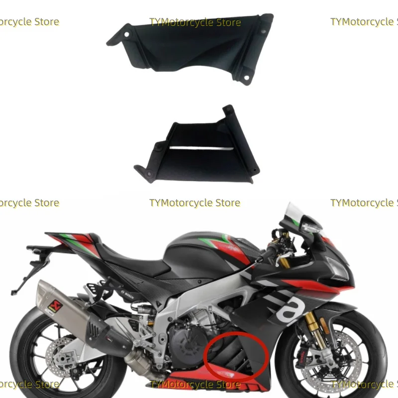Accessori moto Inferiore collegamento Laterale Copertura Cowl Pannello Carena Misura Per Aprilia RSV4 1000 2016 2017 2018 2019