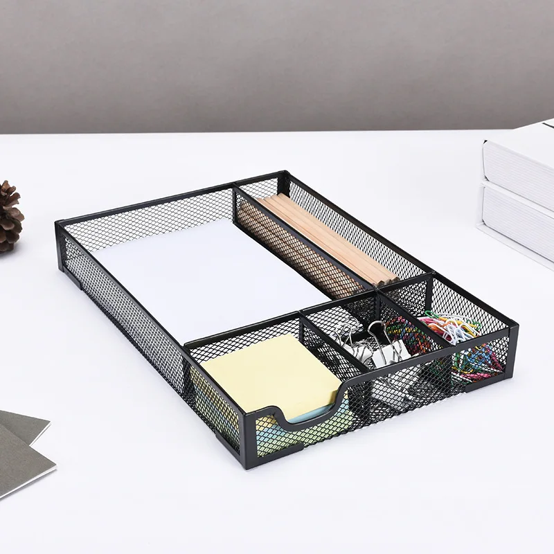 Multi-compartment Metal Storage Frame Multifunctional And Durable Desk Organizer Storage Desk Drawer Organizer